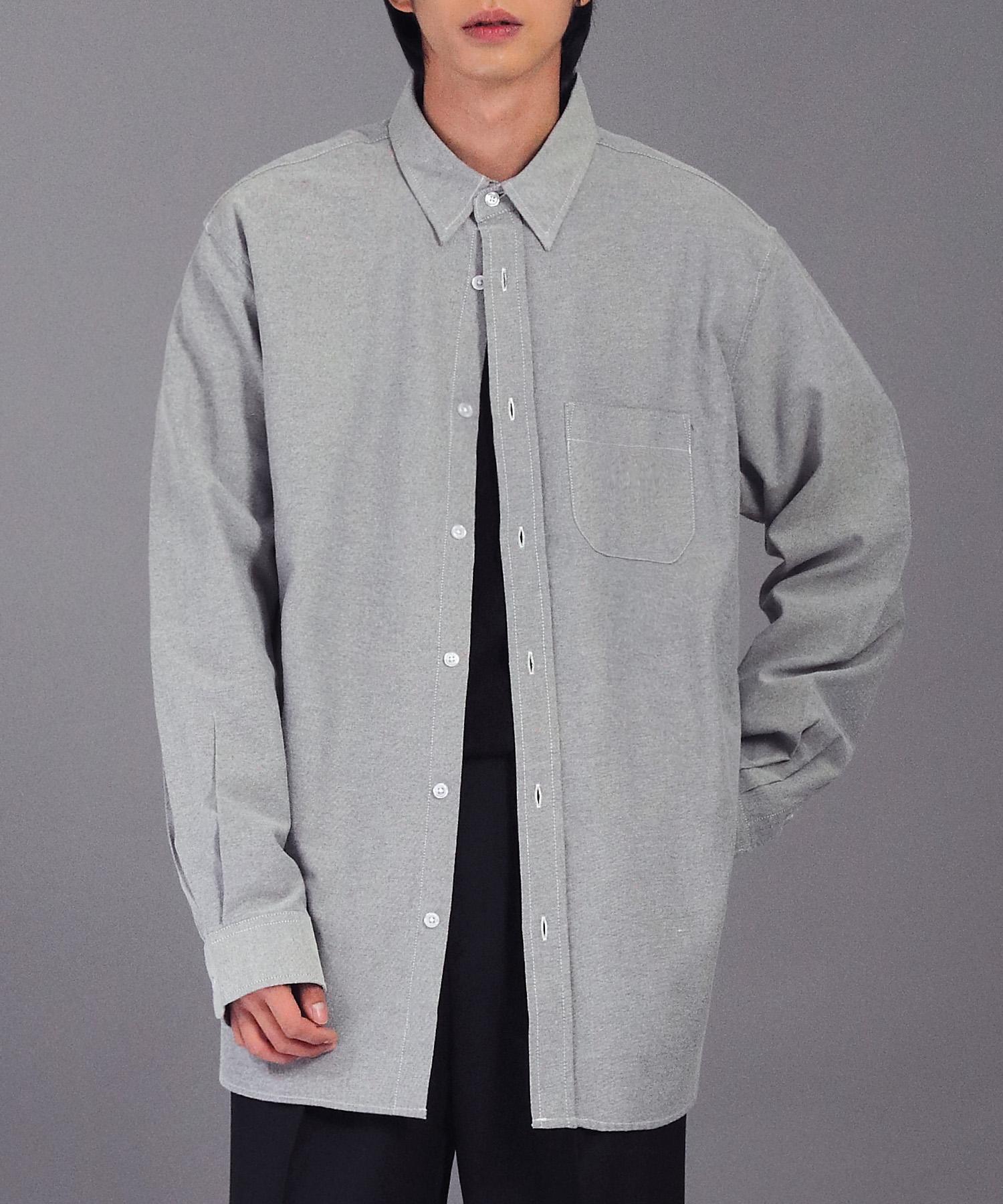 Johnny West [Highvent] Oxford Oversized Shirt (Grey) 48(95)
