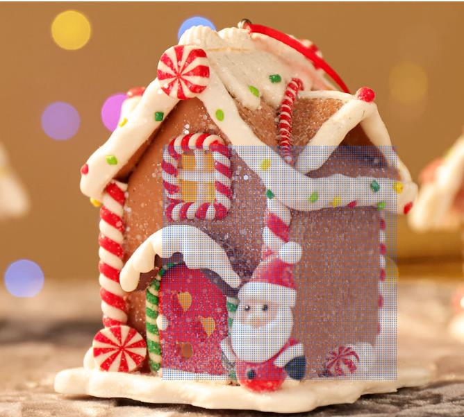 1 buc Decor drăguț de Crăciun Miniatură Om de turtă dulce luminos Case de zăpadă Pictate Case miniaturale din lut polimeric Cadou de Anul Nou