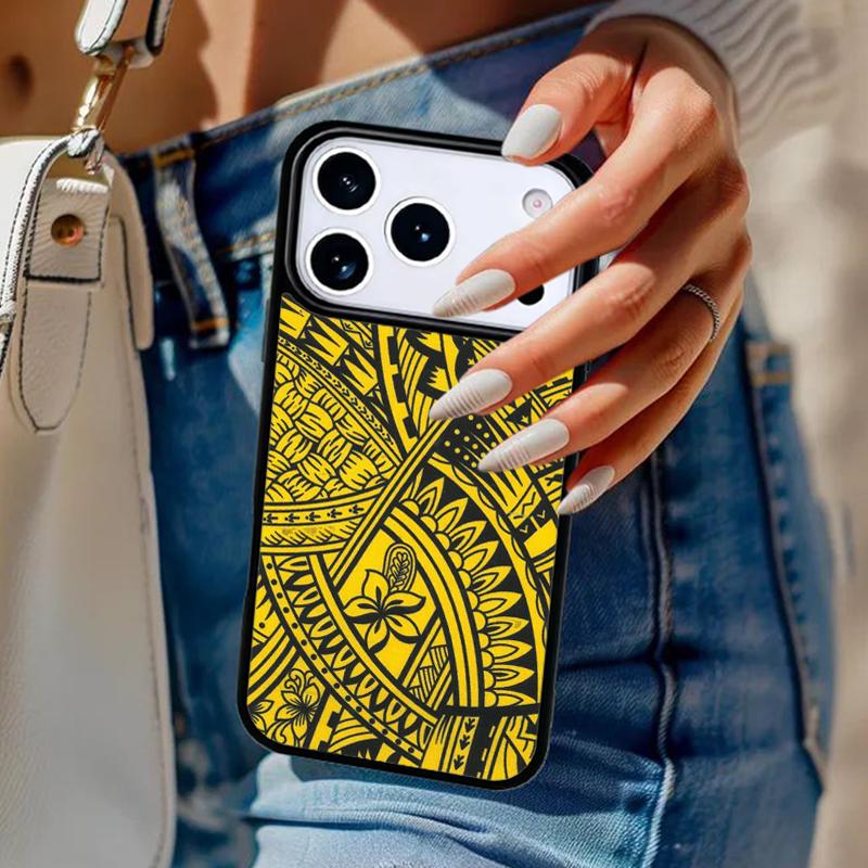 Maori Tribal Samoan Polynesian Phone Case For iPhone 17 Air 14 15 13 12 Max Cover For Apple 16e 11 Pro Max Plus Coque