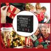 Fitness Gear Christmas Countdown Calendar - 2D Acrylic 24 Days Advent Ornament for Winter Holiday Party Decor, Home Gym, Window