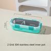 Simple Single-layer Lunch Box Microwave Heating Plastic Sealed Bento Portable Set Cutlery School Office Food Storage Container