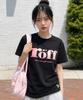 RANDOMOFF Röff Type Play Pink Patch T-Shirt (3Color)