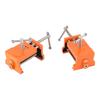 2pcs Cabinet Claw Professional Metal Cabinetry Clamp with Hex Wrench for Display Cabinet Orange