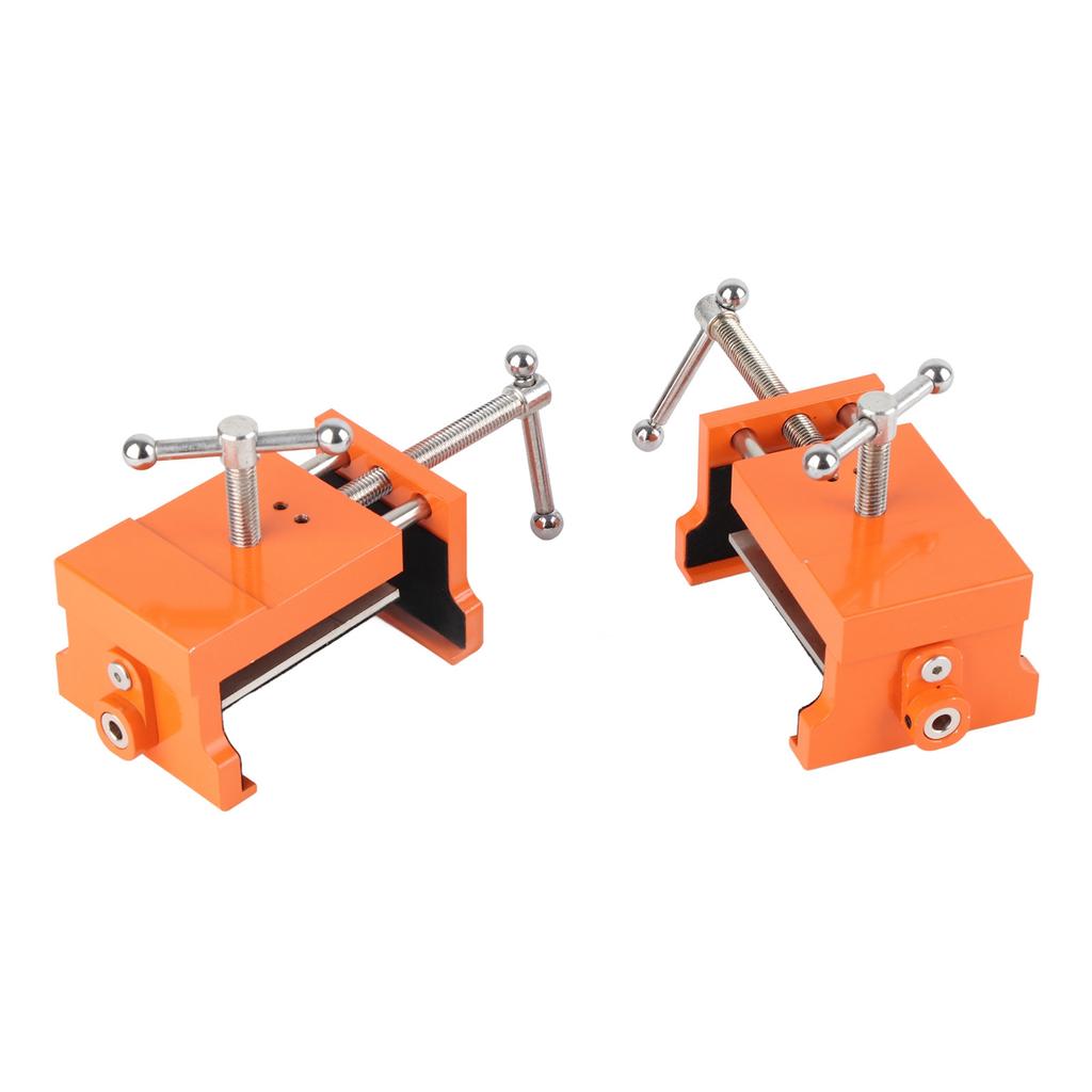 2pcs Cabinet Claw Professional Metal Cabinetry Clamp with Hex Wrench for Display Cabinet Orange