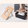 1PC Tissue Box Car Paper Storage Container White Black 2 Colors Available Plastics Box Bamboo Cover Tissue Storage Accessory ZYF