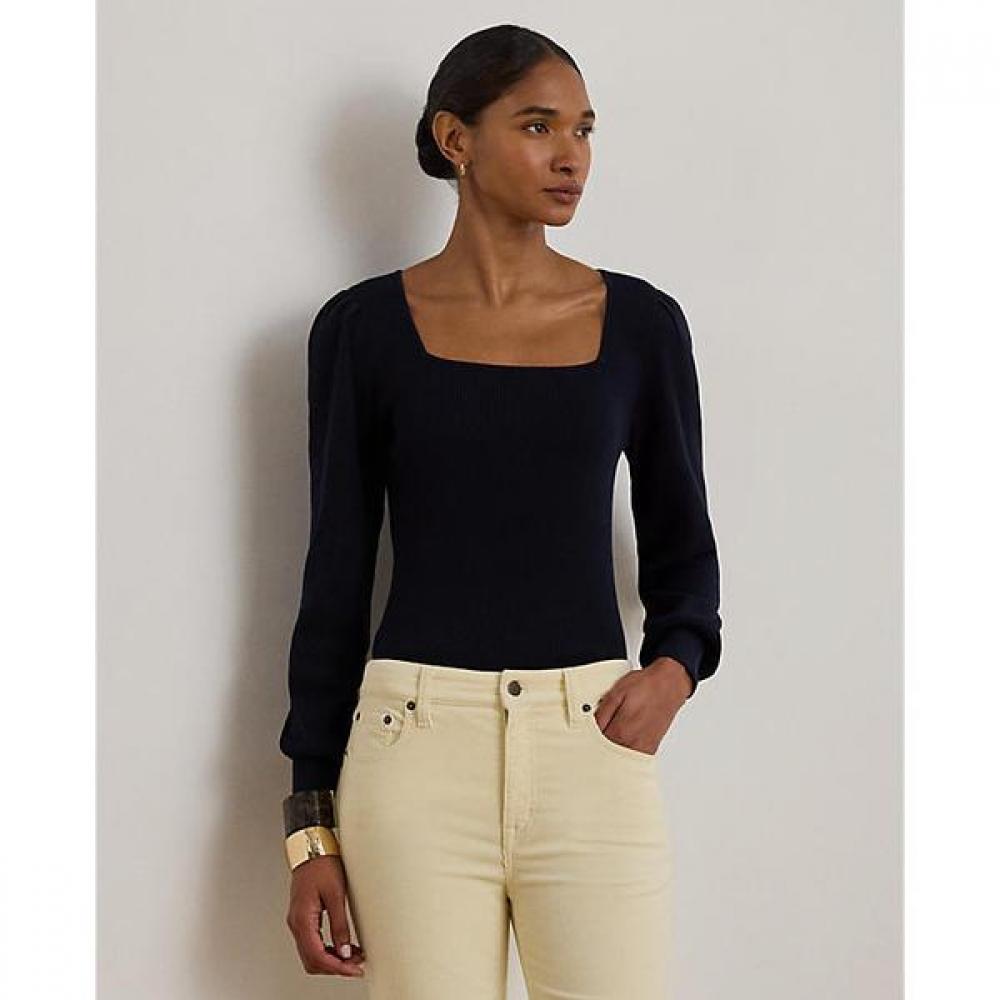 Lauren Ralph Lauren Puff Sleeve Sweater Wmlrswes6820664410 S