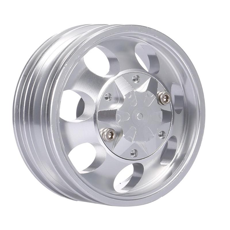 1Set/2Pieces RC Front heel for Rim Aluminum Alloy Beadlock heel Hub Heavy Duty Bearing Spare Part for 1:14 Tamiya ac