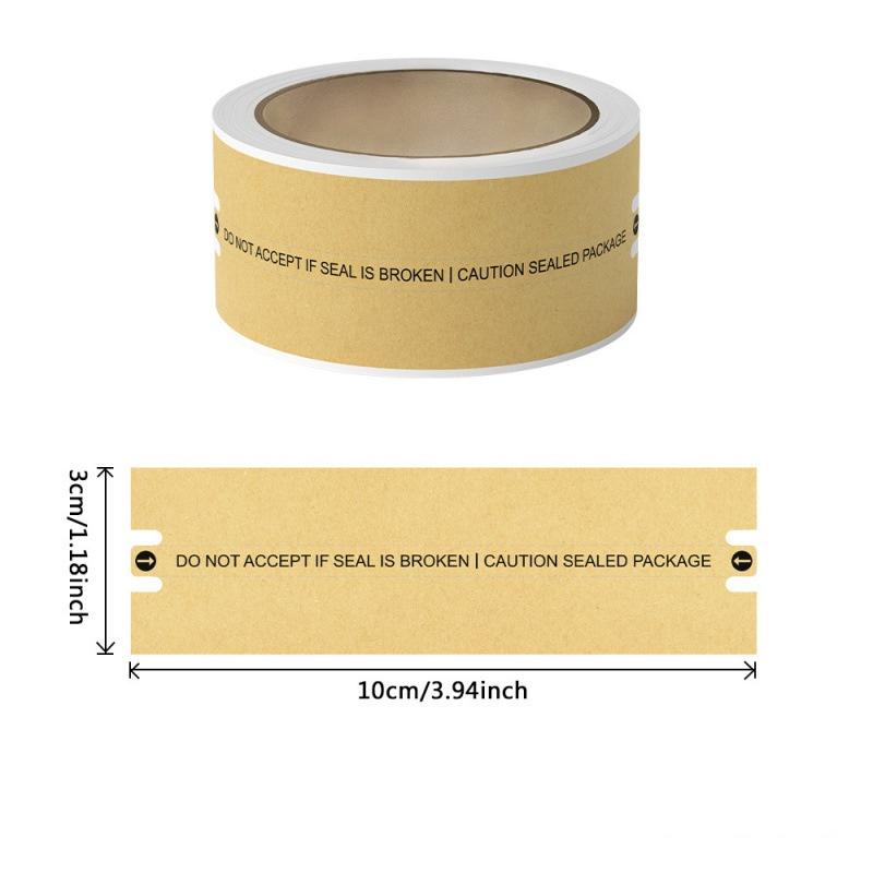 

100Pcs/Roll Tamper-Proof Sealing Stickers Security Labels For Packages Mail Documents,3 X 10cm A