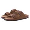 Fashion Kidmi Women's Genuine Suede Clogs Soft Footbed Leather Potato Shoes Comfort Slip On Clogs with Arch Support Fashion Home Slipper