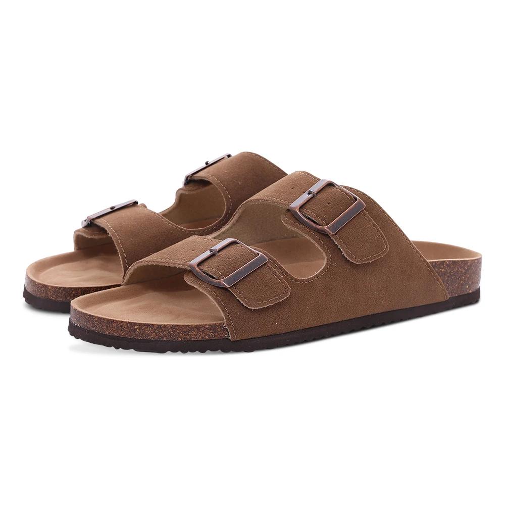 Fashion Kidmi Women's Genuine Suede Clogs Soft Footbed Leather Potato Shoes Comfort Slip On Clogs with Arch Support Fashion Home Slipper