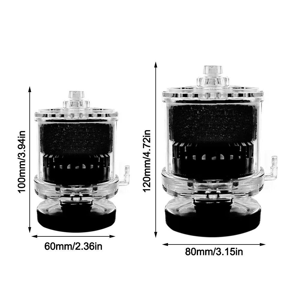Pompa Ossigeno per Acquario 3 in 1 Acrilica con Sistema di Filtrazione Pompa Ossigeno per Acquario Filtro Biochimico a Spugna