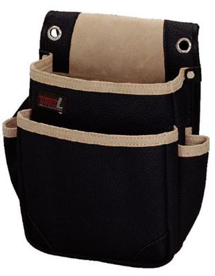 Bolsa de Eletricista Kozuchi Three L BK, 2 Níveis, Preto, SW-013