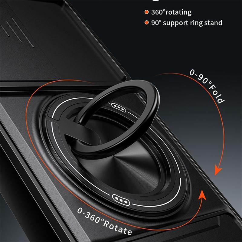 For Realme 15X C85 Pro Case Camera Protection Upright Stand 360° Ring Magnetic Case All-around Shockproof Cover For Realme C85 Pro Phone casing