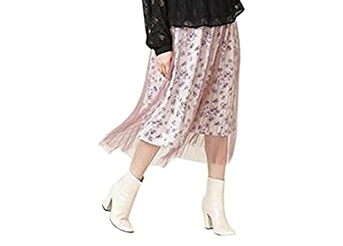 

Jill by Jill Stuart Women s Pleated Tulle Floral Skirt, Leopard Print, 125-9220026, Japan, Free Size