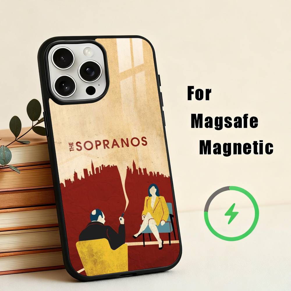 TV The S-Sopranos-S Phone Case For iPhone17,16,15,14,13,12,11 Plus,Pro Max Magnetic For Magsafe Wireless Charging