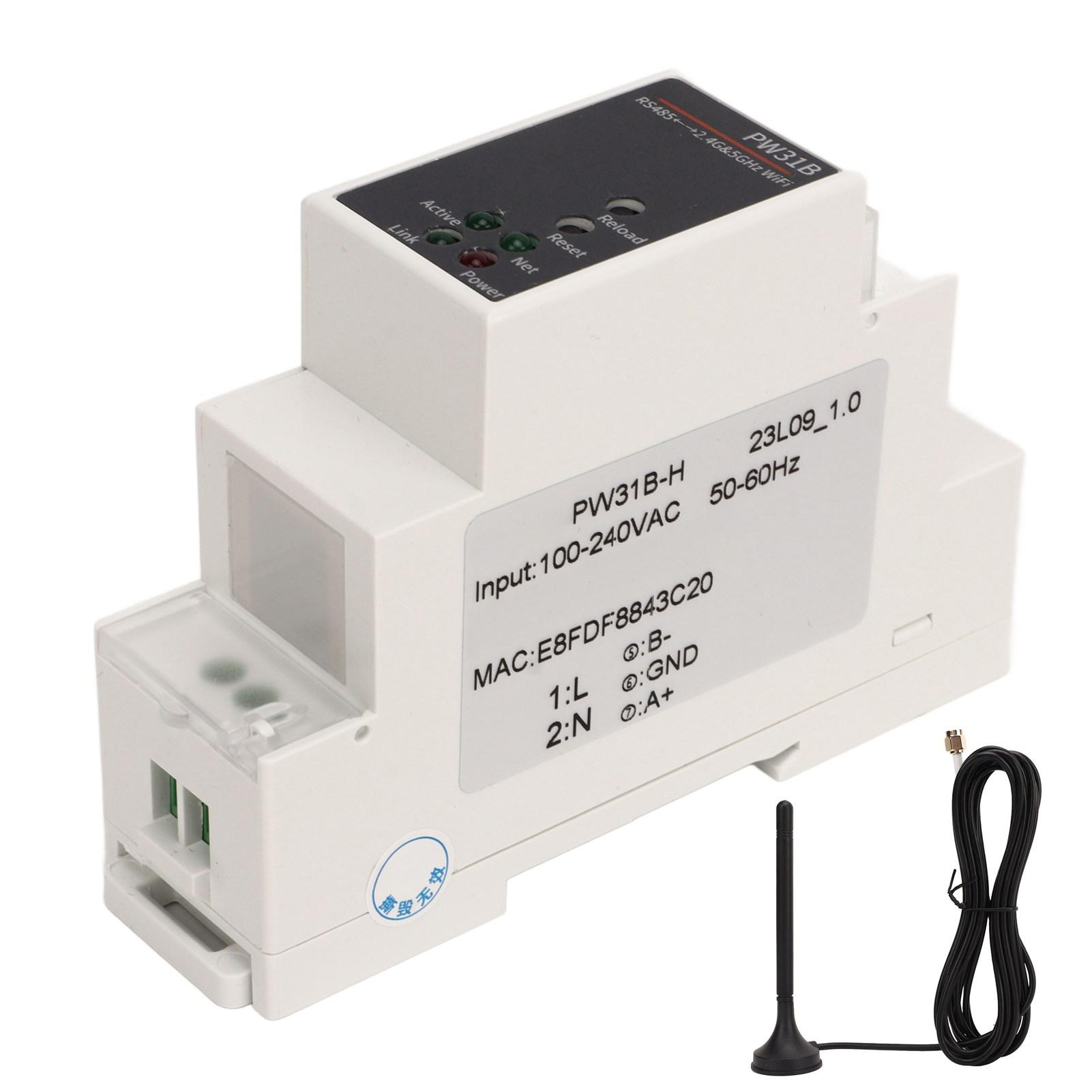 

PW31B H Serial Server IoT R485 to 2.4 and 5Ghz WiFi Dual Band Rail Mount Serial Converter 100 to