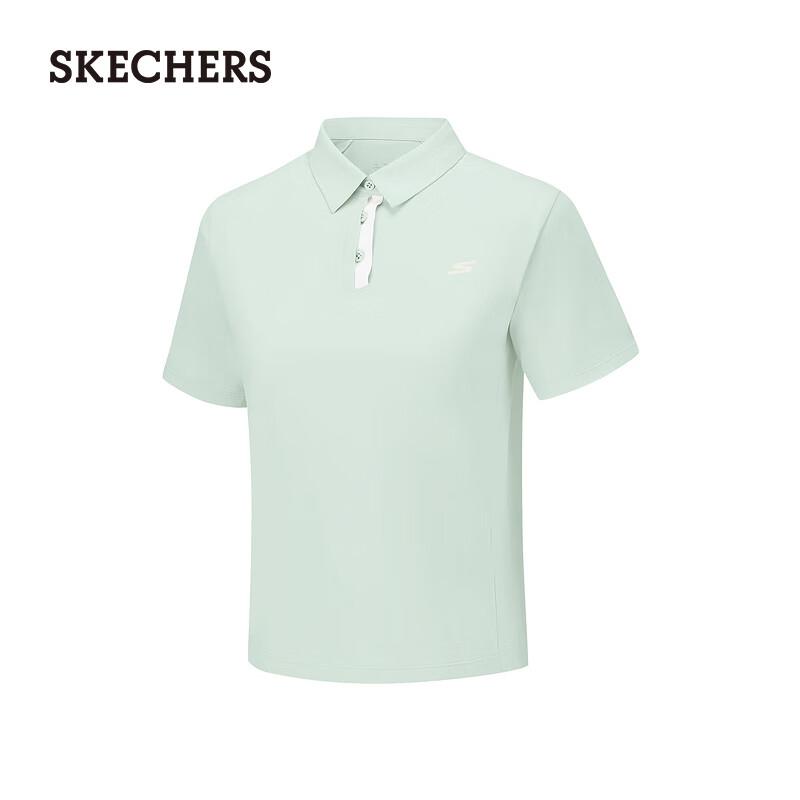 Skechers Women's Comfortable Knit Short-Sleeve Polo Shirt P226W009