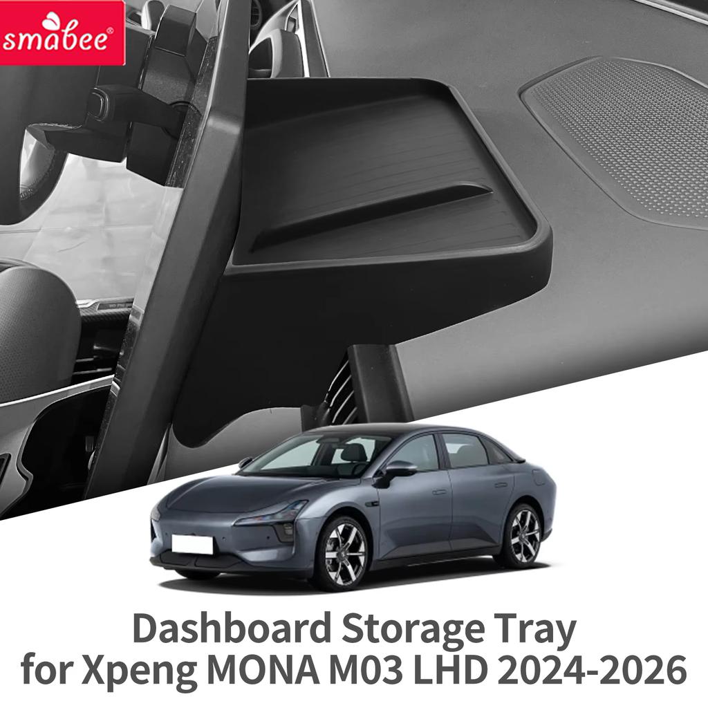 Smabee For Xpeng Mona M03 - Car Silicone Dashboard Storage Tray Display Screen Rear Box Organizer Interior Accessories