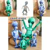 Newest Plush Alien Toy With Movable Blue Joints And Soft Pp Cotton Filling For Kids