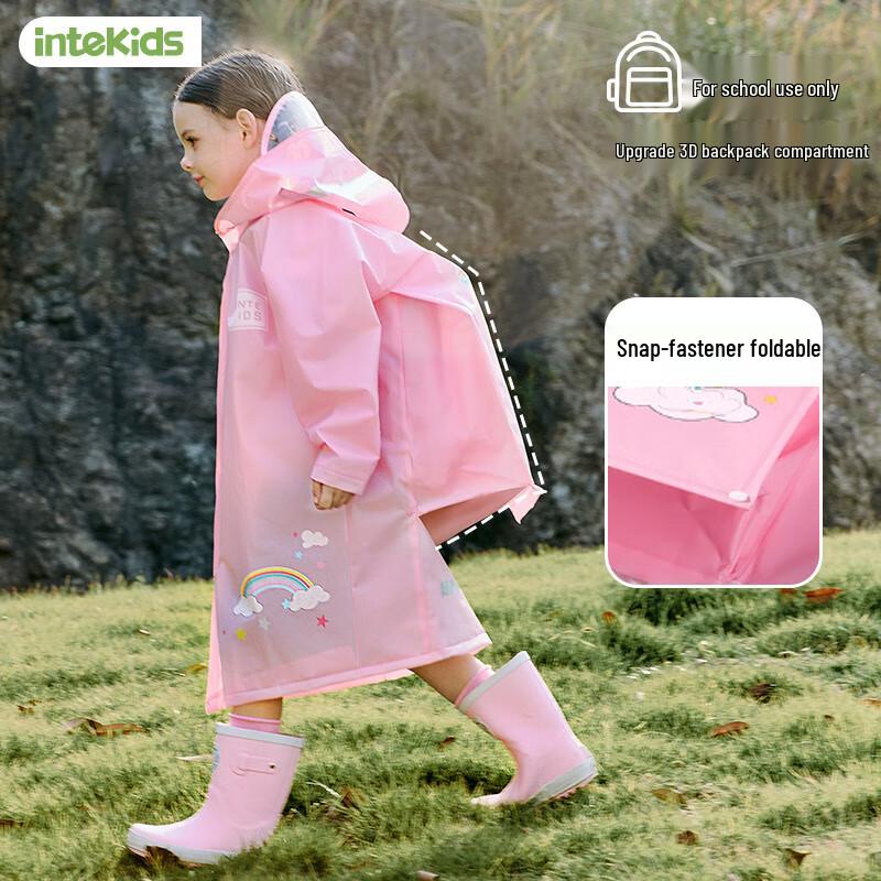 Sweet Kids' Raincoat with Backpack Position