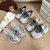 Modische kleine Papa-Schuhe Damen 2025 Frühling neue weichsohlige leichte Sportschuhe kleine gebratene Street-Plateauschuhe
