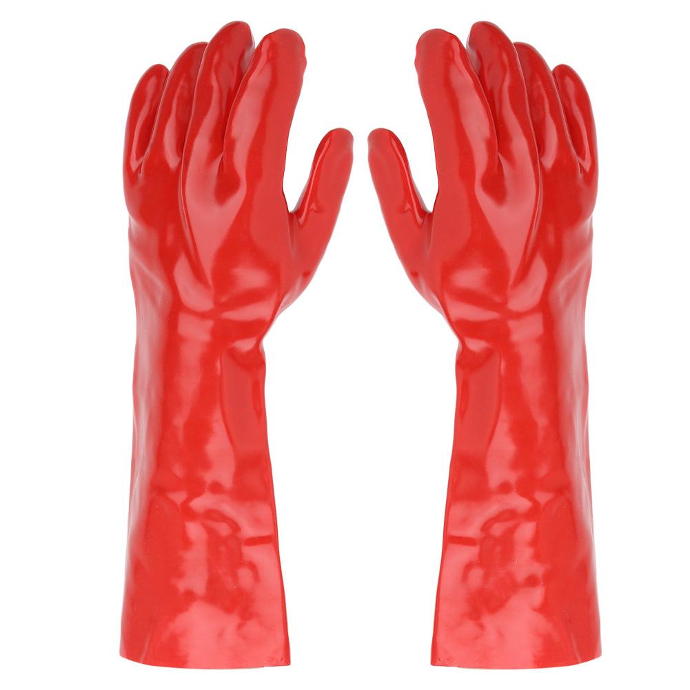 PVC Long Anti Chemical Gloves Acid Alkali Oil Resistant Hands Protector for Industry Laboratory