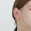 18K Gold Plated Minimalist Earrings for Women - Anti-Allergic Light Luxury European and American Design