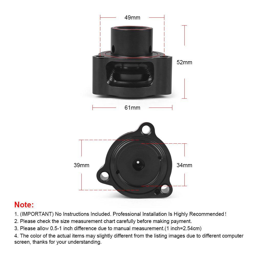 T9451 hliníkový auto BOV adaptér VTA DV+ přepínací ventil pro Volkswagen 2.0T TFSI