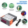 DC12V 24V AC110-220V STC-1000 LED Digital Thermostat For Incubator Temperature Controller Thermoregulator Relay Heating Cooling