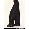 2024 Unisex Washed Black Retro High-Waist Loose Wide-Leg Mopping Jeans