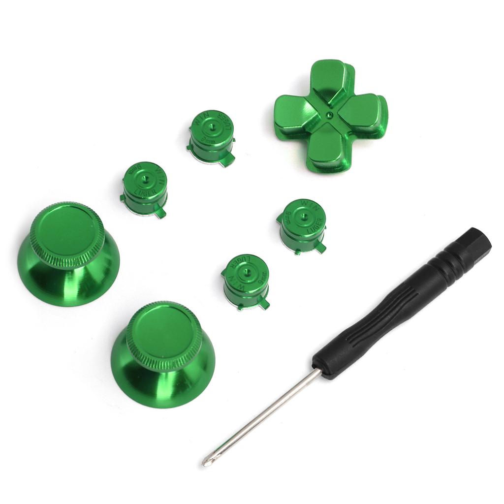 Game Controller Aluminum Alloy Buttons Thumb Stick Set Replacement Parts