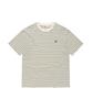 WACKY WILLY Multi-Stripe Wappen Short Sleeve T-Shirt Cream