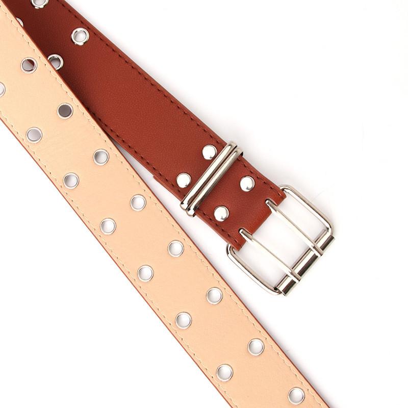 Chic Womens Wide Belt With Studded Details And Iron Buckle For Elegant And Casual Outfits