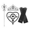 Halloween Maleficents Costume for Girls Evil Queen Dress Up Costumes Witch Devil Black Tulle Mesh Princess Dress Cosplay Clothes