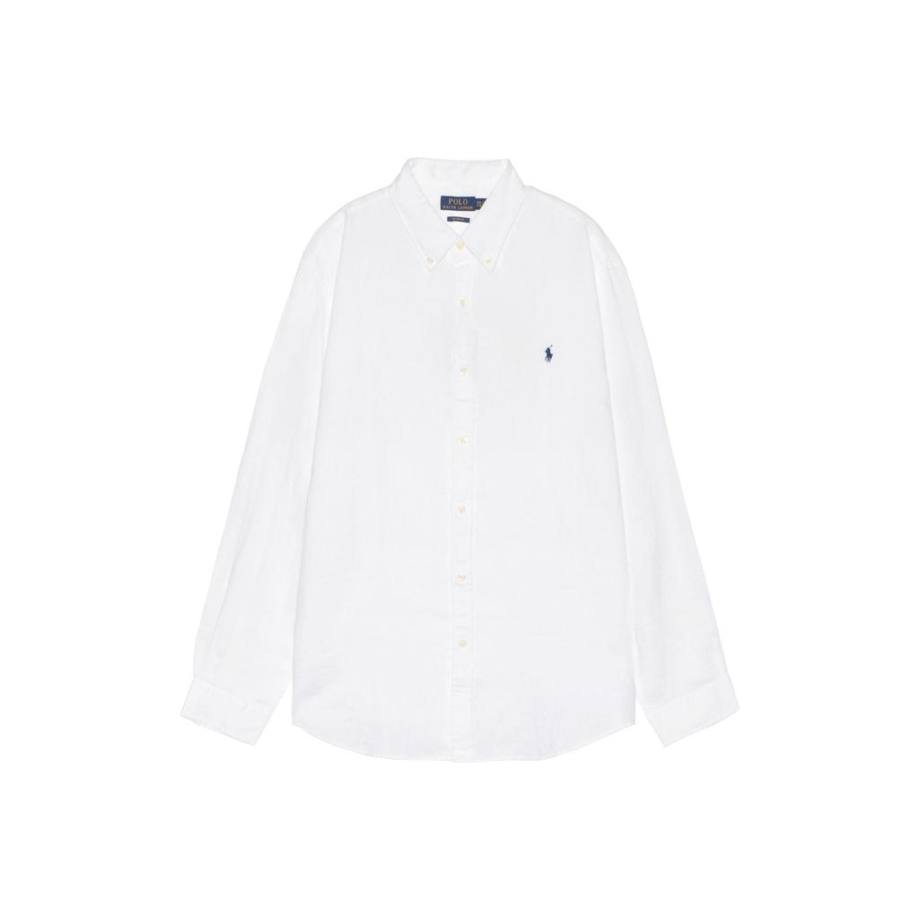 Polo Ralph Lauren Logo Embroidered Long Sleeved Shirt 710794141-005