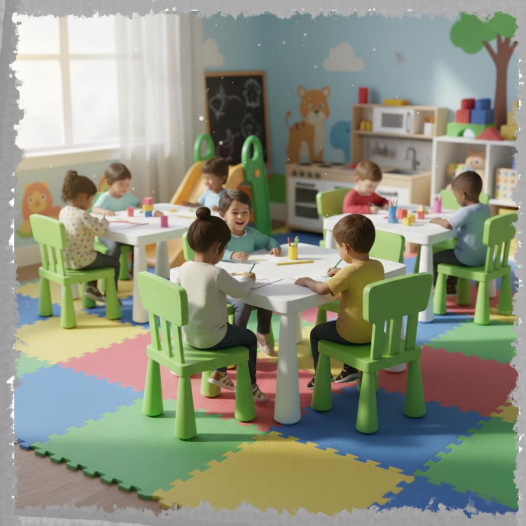 Entliczek Children's Table, White