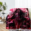 Demon Slayer Theme Printed Blanket - Perfect for Couch, Bed, Travel & Outdoor Use | Machine Washable, Cozy & Durable.
