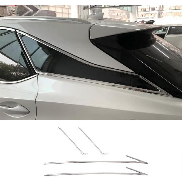 

Car Accessories Fit for Lexus RX350 RX450h 2016 2017 2018 2019 2020 2021 2022 Chrome Rear Windows Frame Sill Molding Cover Trims Stainless Steel 4
