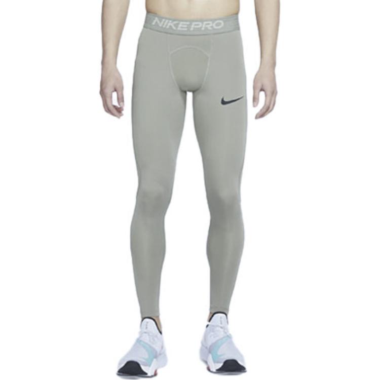Nike Pro Running Training Quick-Dry Compression Pants Men Bottoms Light-Army-Green BV5642-320