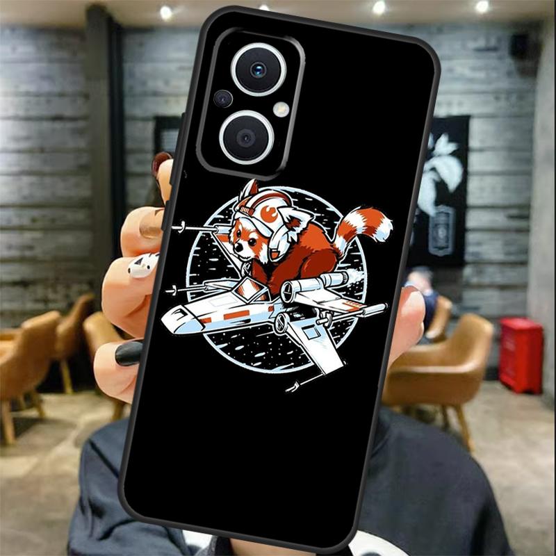 Red Panda Case For OPPO Reno 13 F 12 F 11F 8T 7 8 10 11 Pro OPPO Find X8 Pro X6 X3 X5 Lite Cover Coque