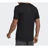 Adidas T Shirts Men's Black Crew Neck Moderate Straight Fit DQ1846
