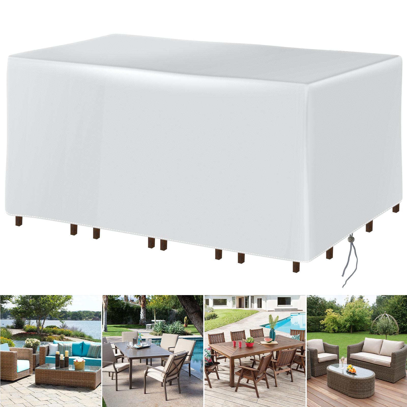 

Outdoor Chair Cover & Sofa Table Cover, Garden Furniture Protection from Rain, Snow, Dust 40X40X40CM срібний