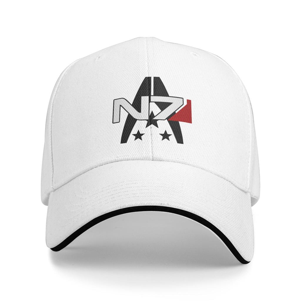 Mass Effect N Baseball Cap Fitted Retro Trucker Hat Summer Unisex Women Kpop Rock Baseball Caps