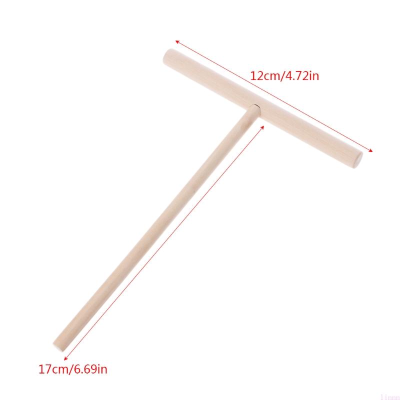 

1PC for T Wooden Pancake Batter Spreader Rolling Pin Kitchen Tool
