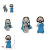 Jesus Plush Toy 32cm/12.6in Cartoon Style Crystal Ultra Soft Customizable Design