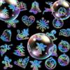 50 Transparent Laser Merry Christmas Stickers Colorful Holographic Pet Flowing Hemp Stickers