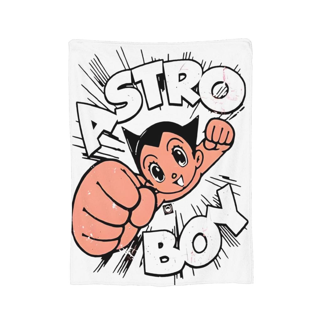 Astro Boy Bauplan Strickdecke Astroboy Anime Fleece Überwurfdecke Sommer Klimaanlage Bedruckt Weich Warm Bettüberwürfe,