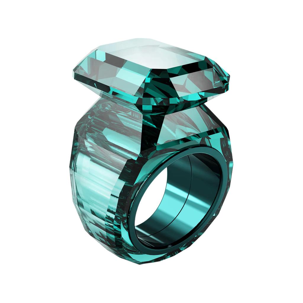 Swarovski Lucent Octagonal Cut Design Crystal Ring Women rings Green 5607345