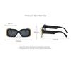 Ins Popular Fashion Square Sunglasses Women Retro  Designer Jelly Color Shades UV400 Men Gradient Sun Glasses