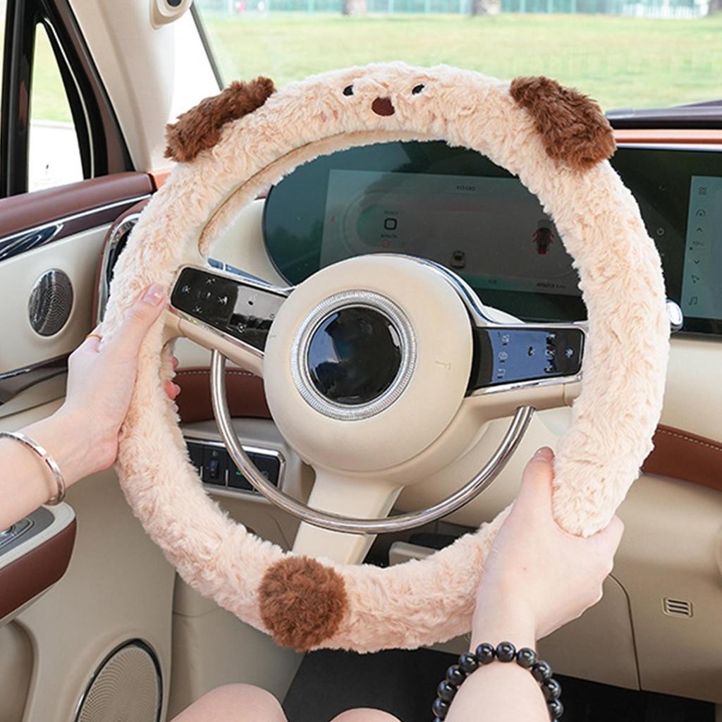 Steering Wheel Cover Women Animal Shaped Protector Auto Steering Wheel Protector For Women Girl Automobile SUV Truck Interior